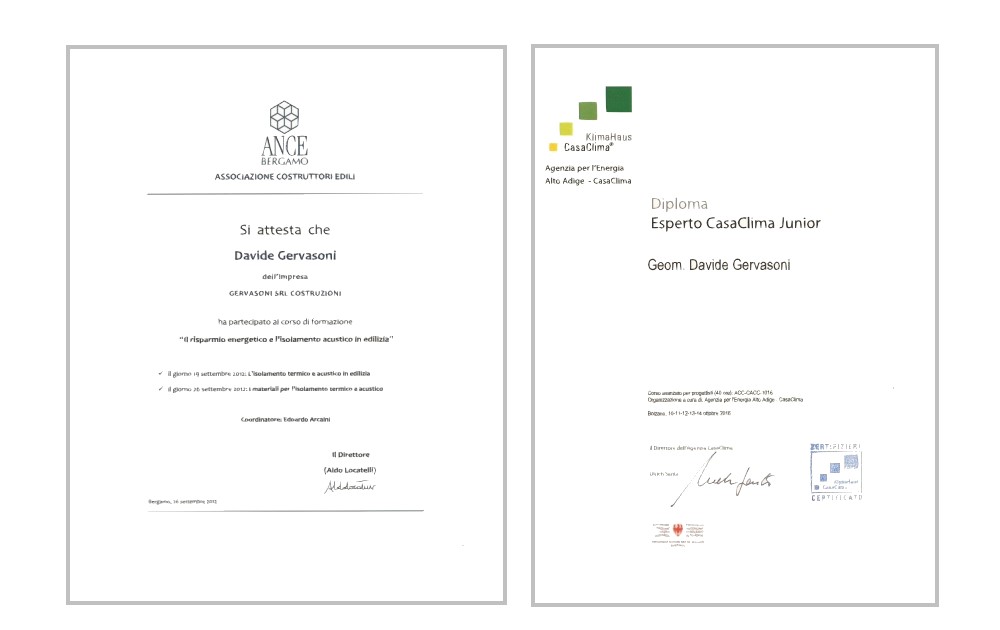 certificazioni 